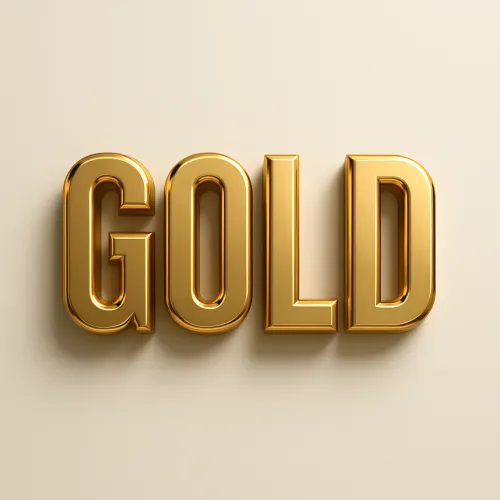 3D 金色文字效果