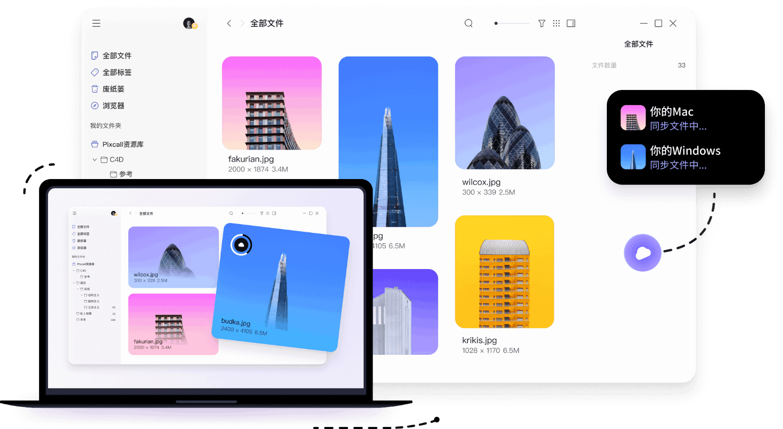 Pixcall  素材管理