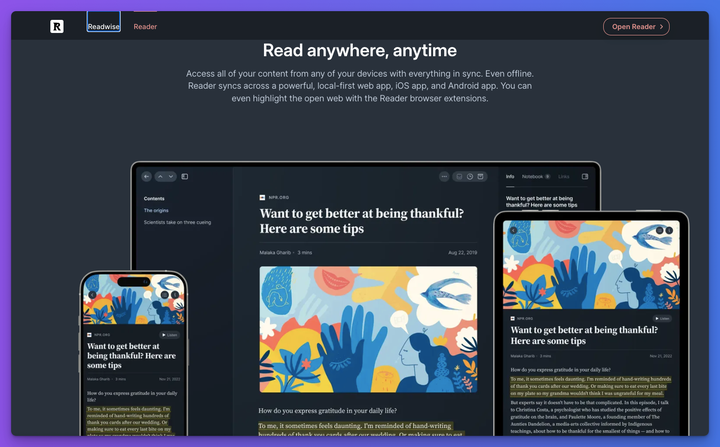 Readwise Reader 全能阅读器