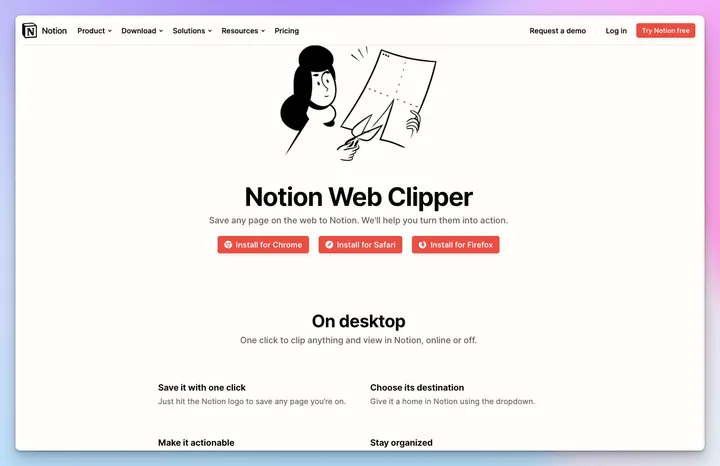 Notion Web Clipper