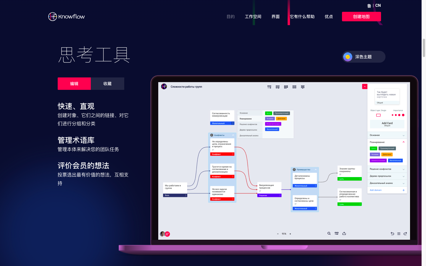 Knowflow 卡片思维导图