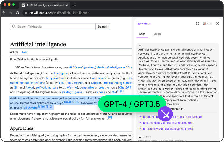 WallesAI 全能AI阅读助手