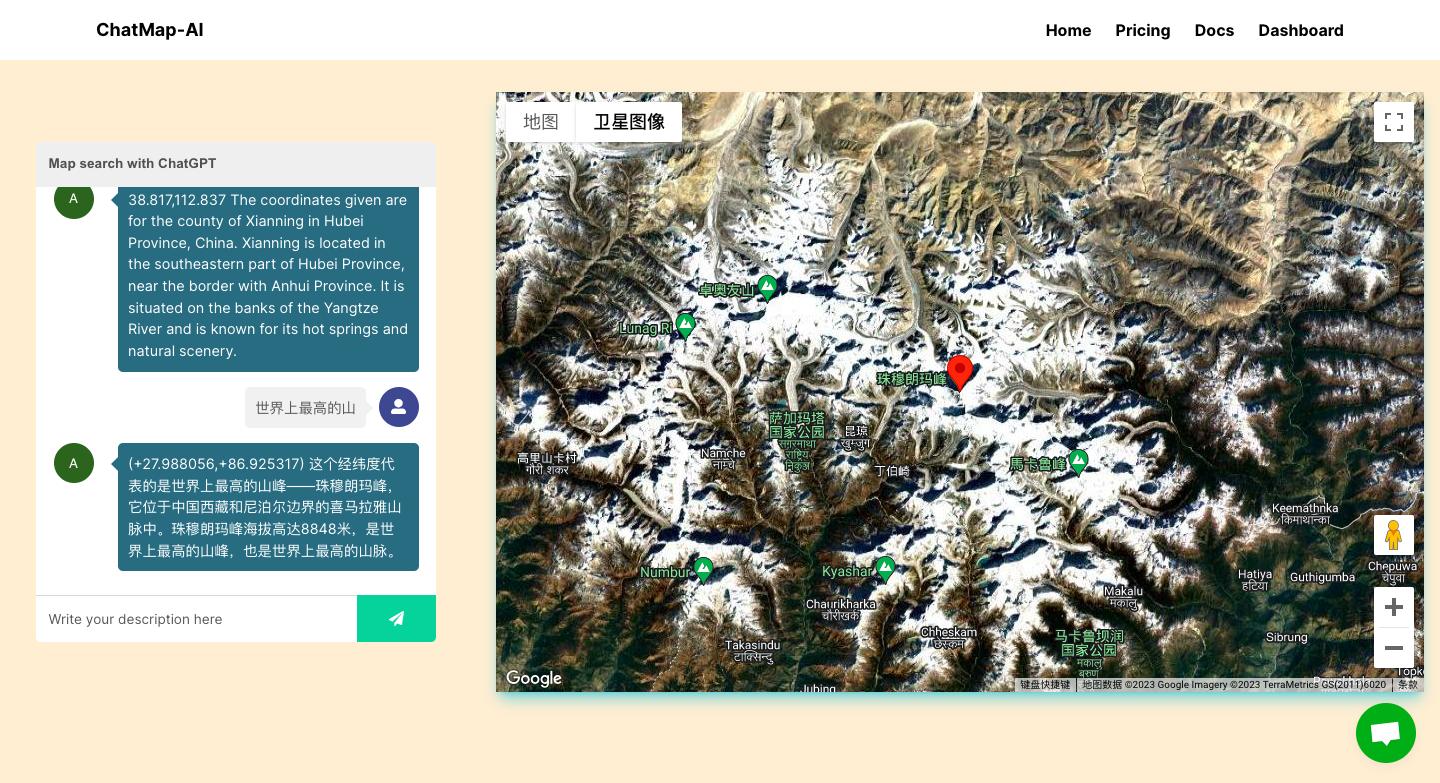 ChatMap-AI地图查找