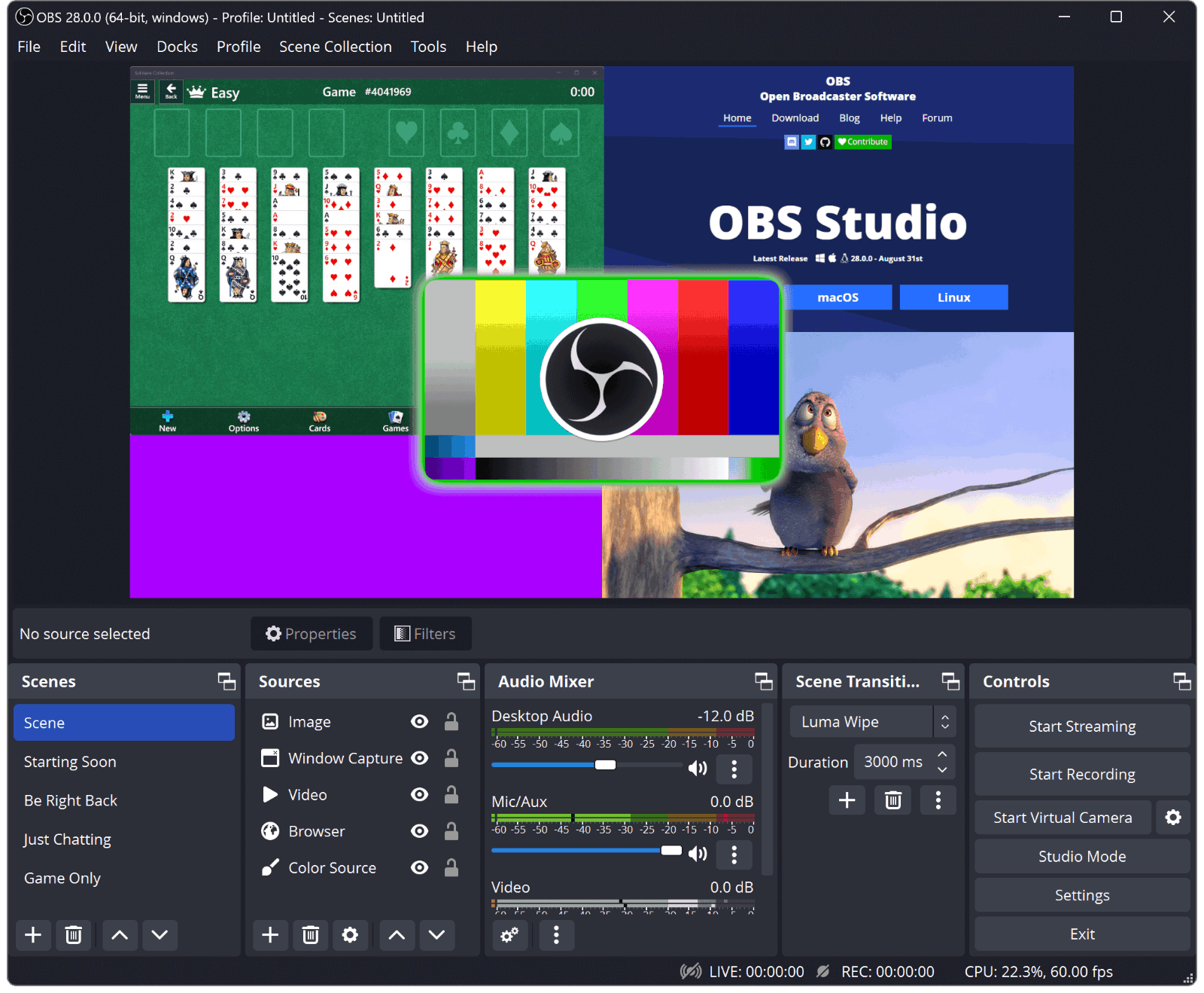 OBS Studio 视频录制