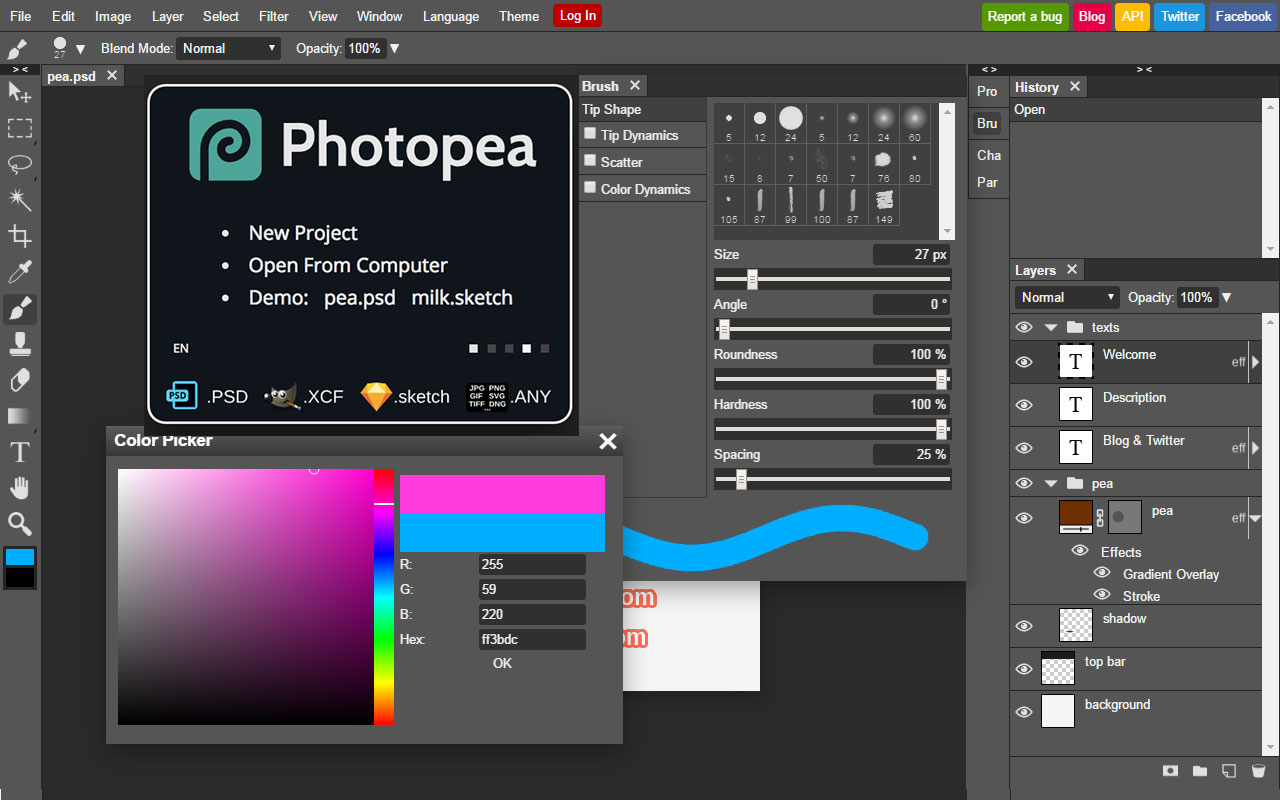 Photopea 照片编辑器