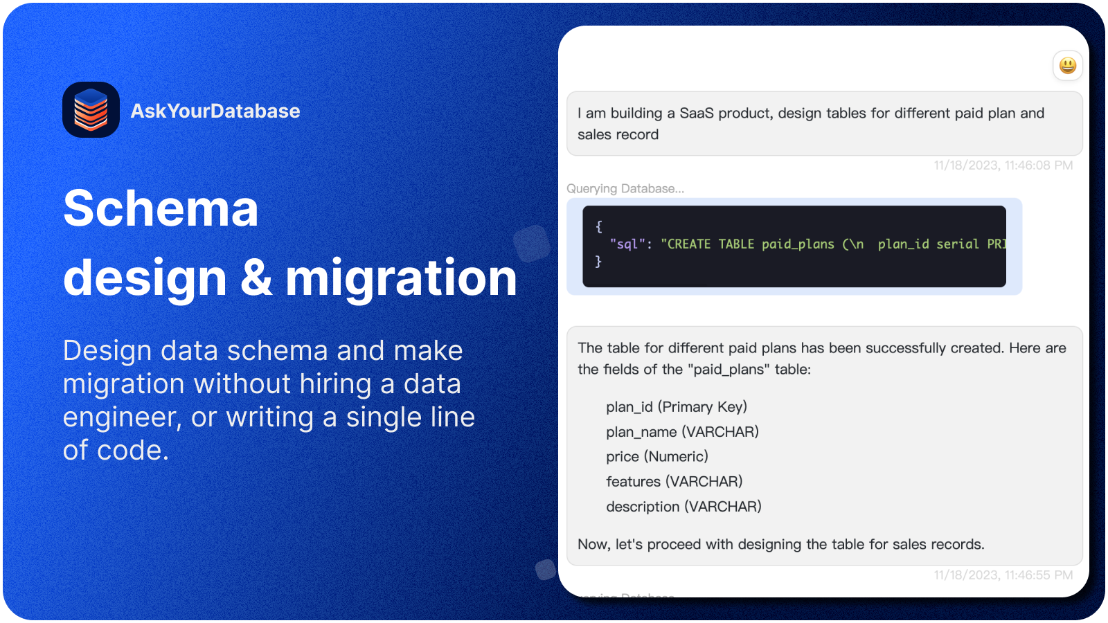 AskYourDatabase AI数据库管理