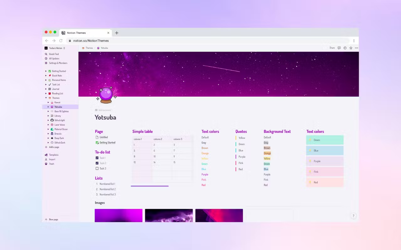 Notion Themes