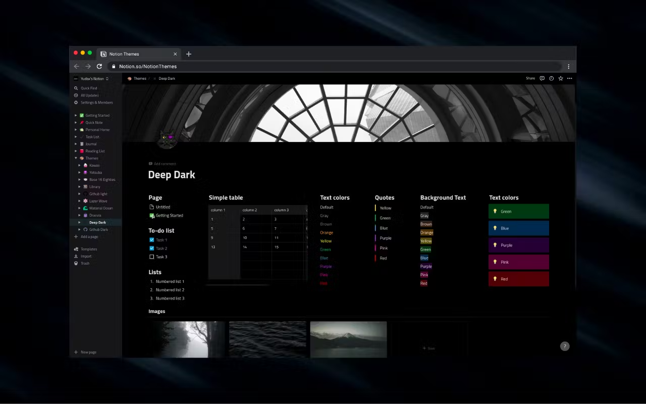 Notion Themes