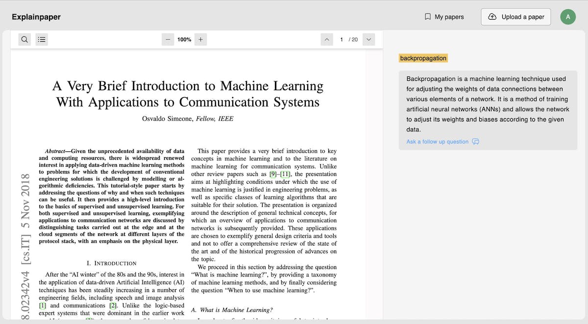 ExplainPaper - AI阅读