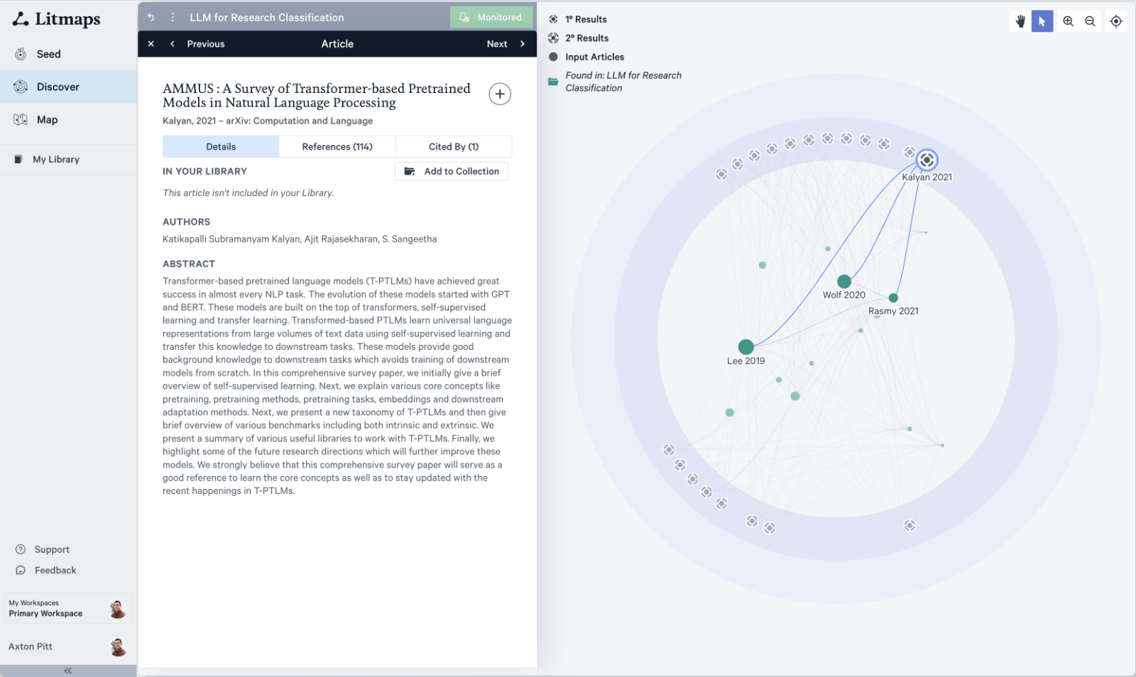 Litmaps 科研文献检索