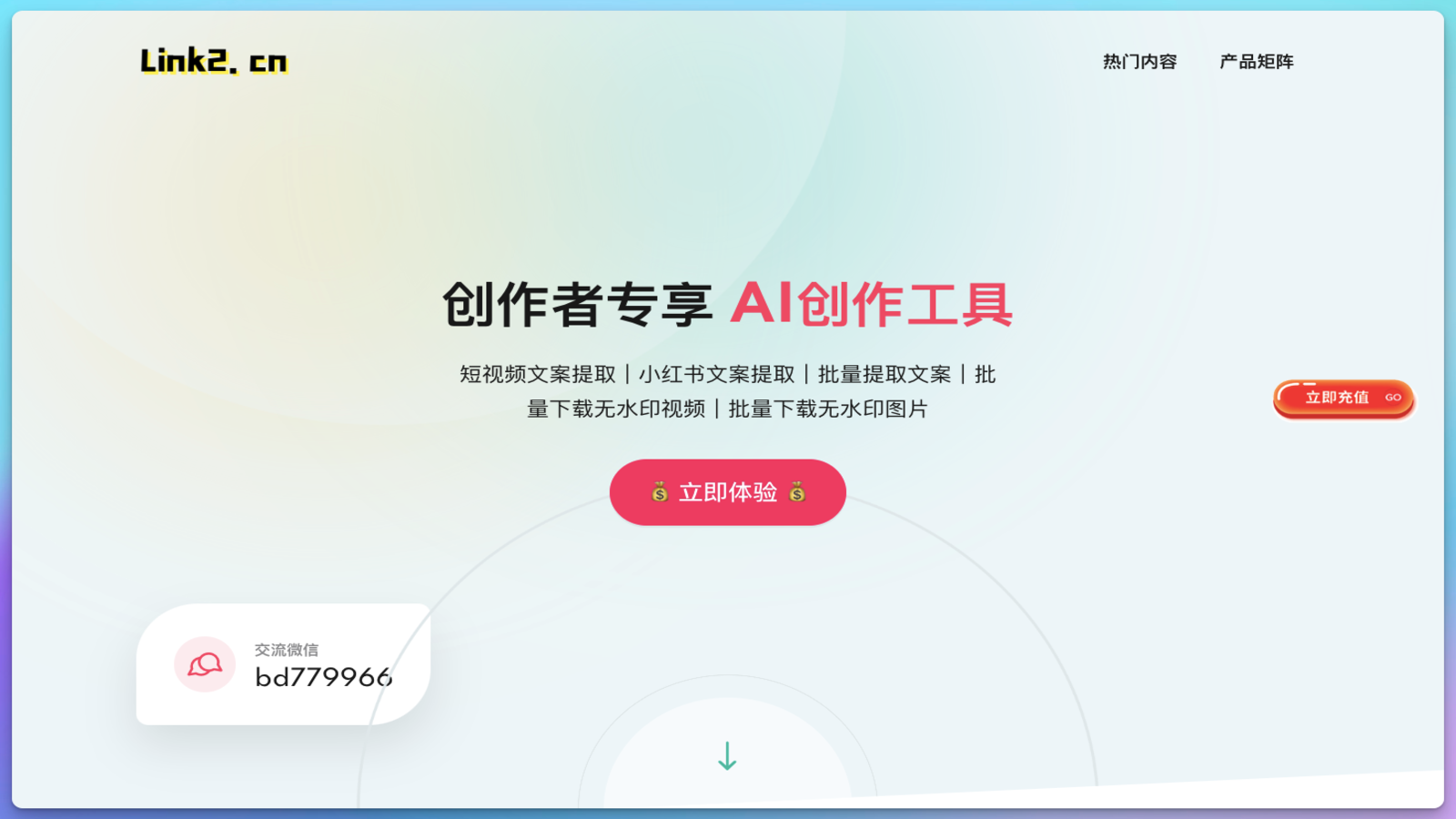 Link2 文案批量提取