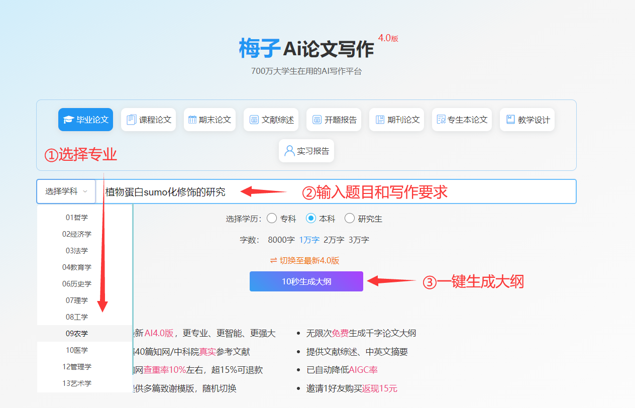 梅子AI论文写作
