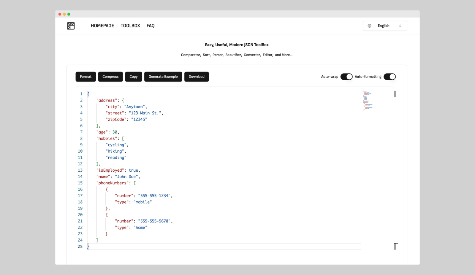 Ezjson - JSON工具箱