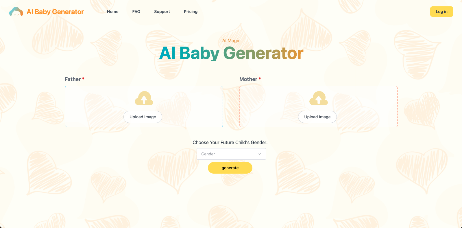 AI Baby Generator - AI宝宝相貌预测生成器