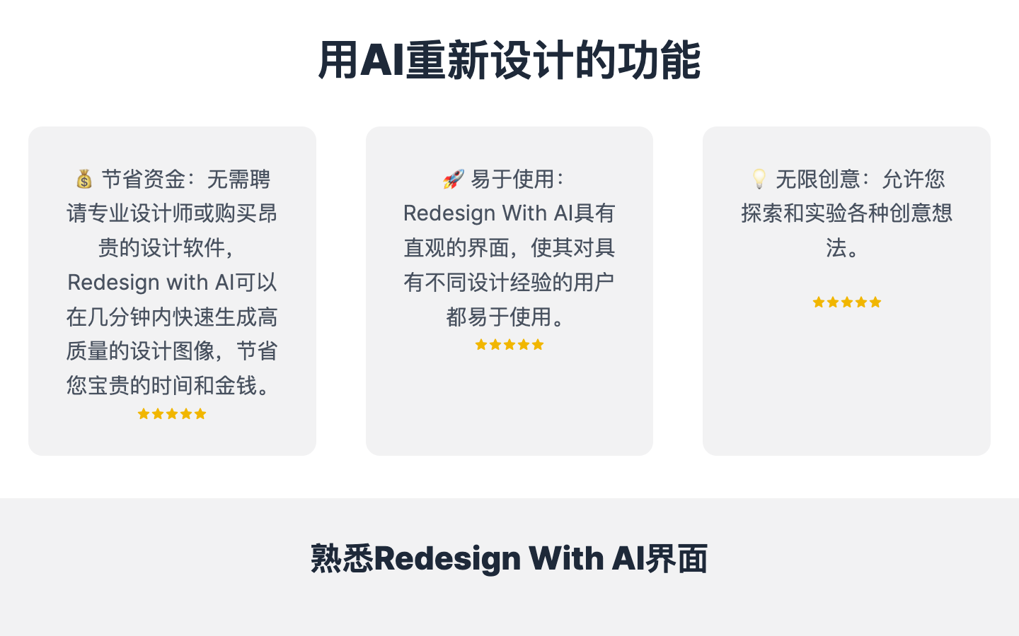 Redesign With AI设计