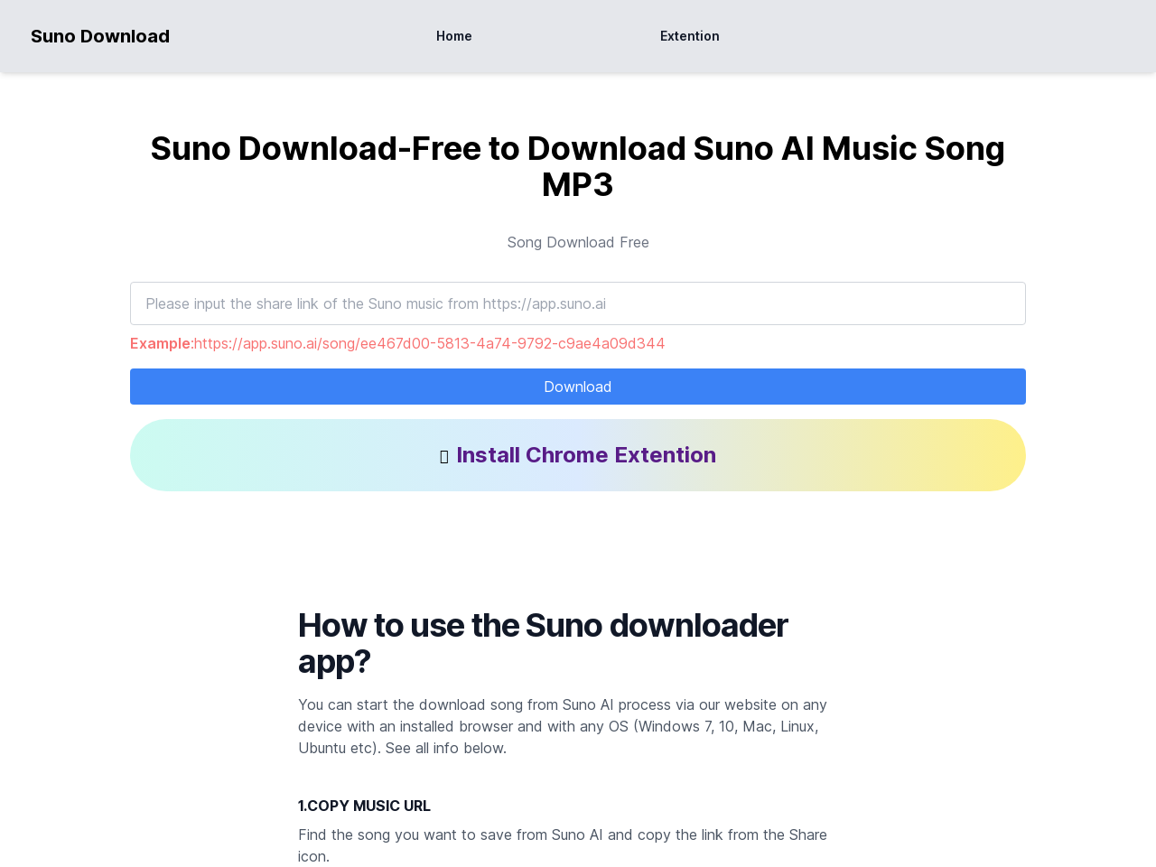 Sunodownload - Suno音乐下载器