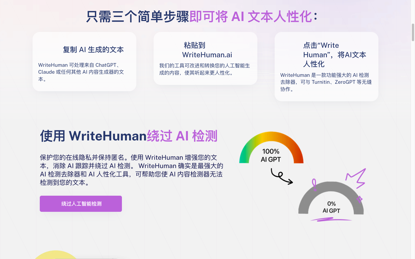 Writehuman 反AI内容检测