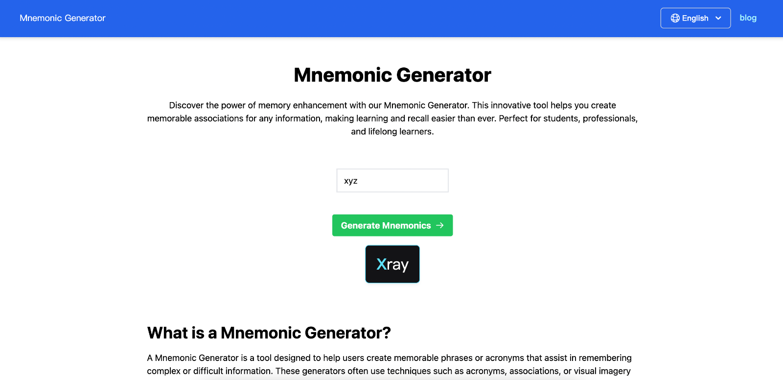 Mnemonic Generator 助记词生成器