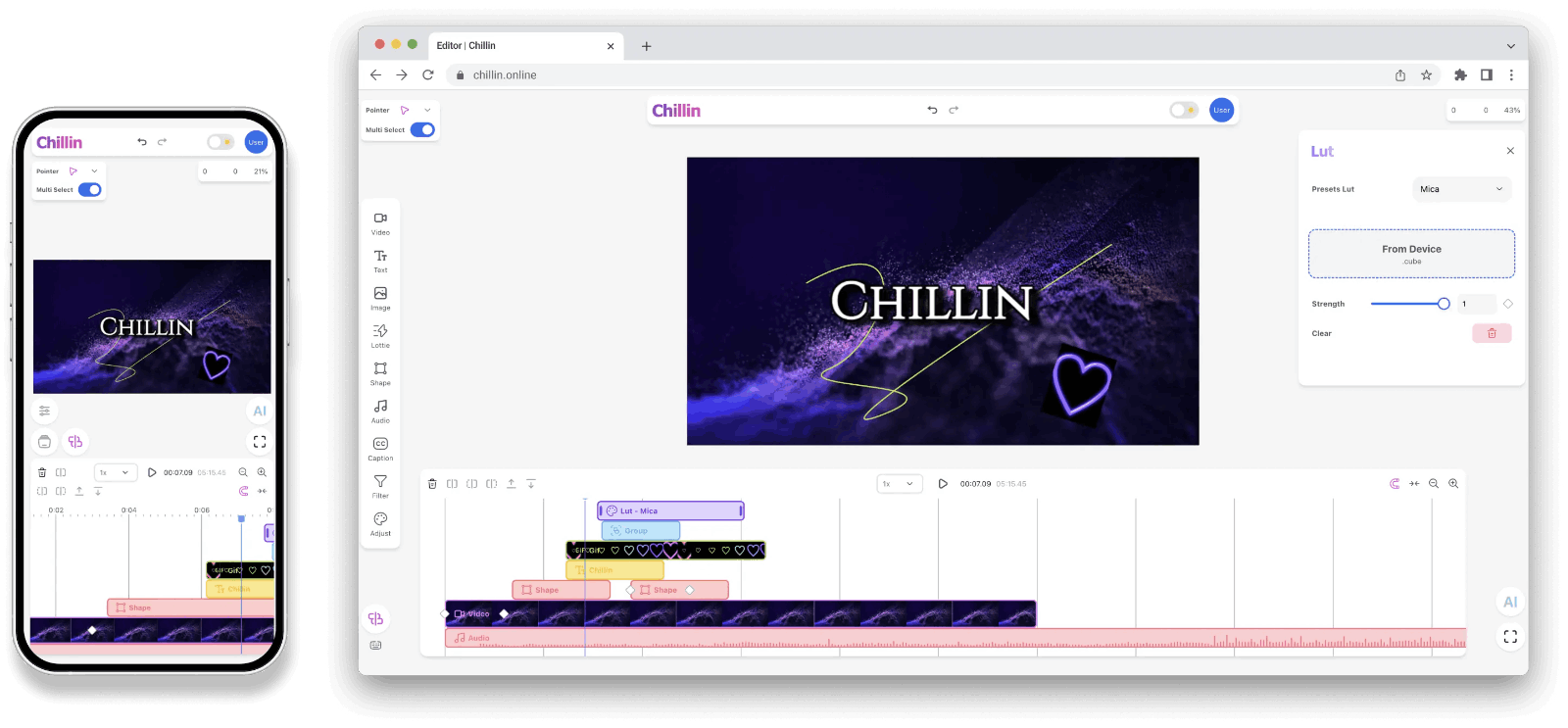 Chillin  - AI视频动画编辑器