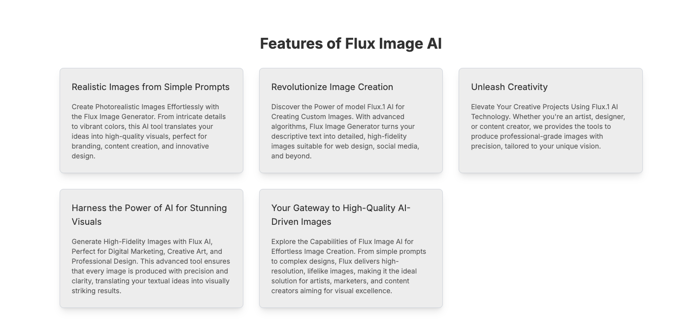 Flux AI Image generator - 图像生成