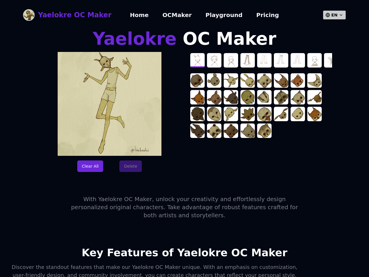 Yaelokre原创角色生成器