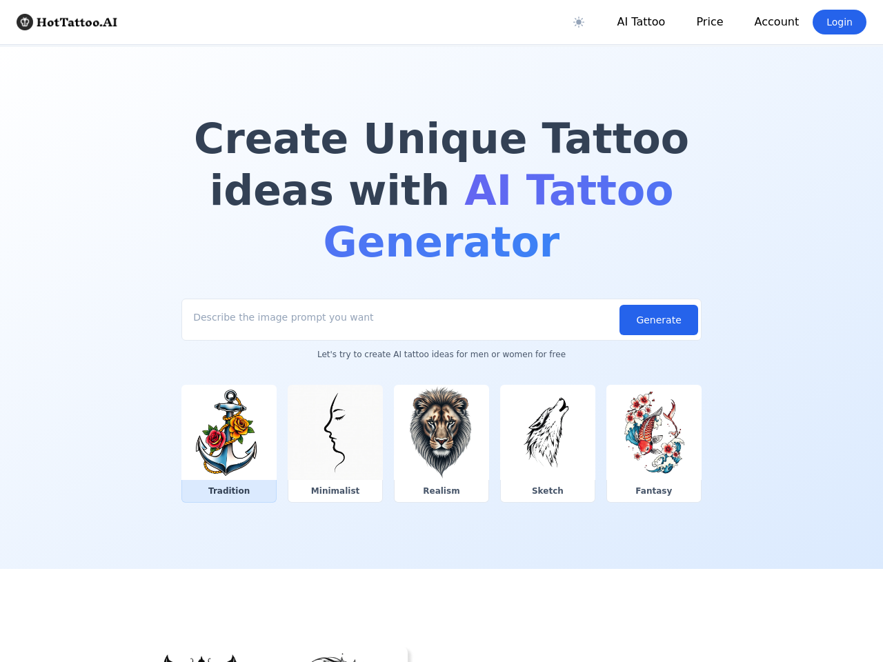 HotTattoo AI纹身生成器