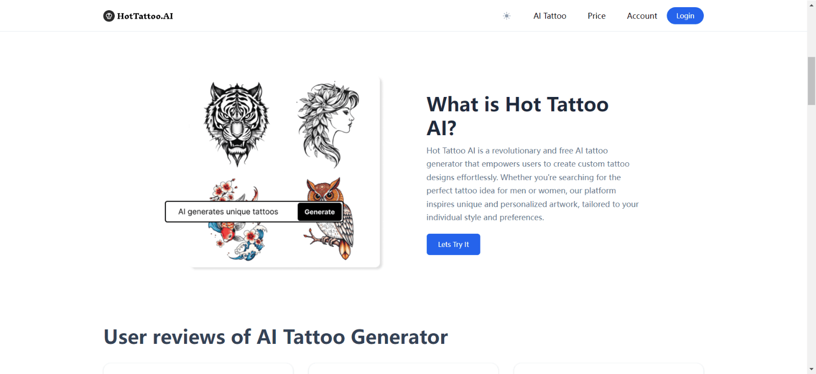 HotTattoo AI纹身生成器