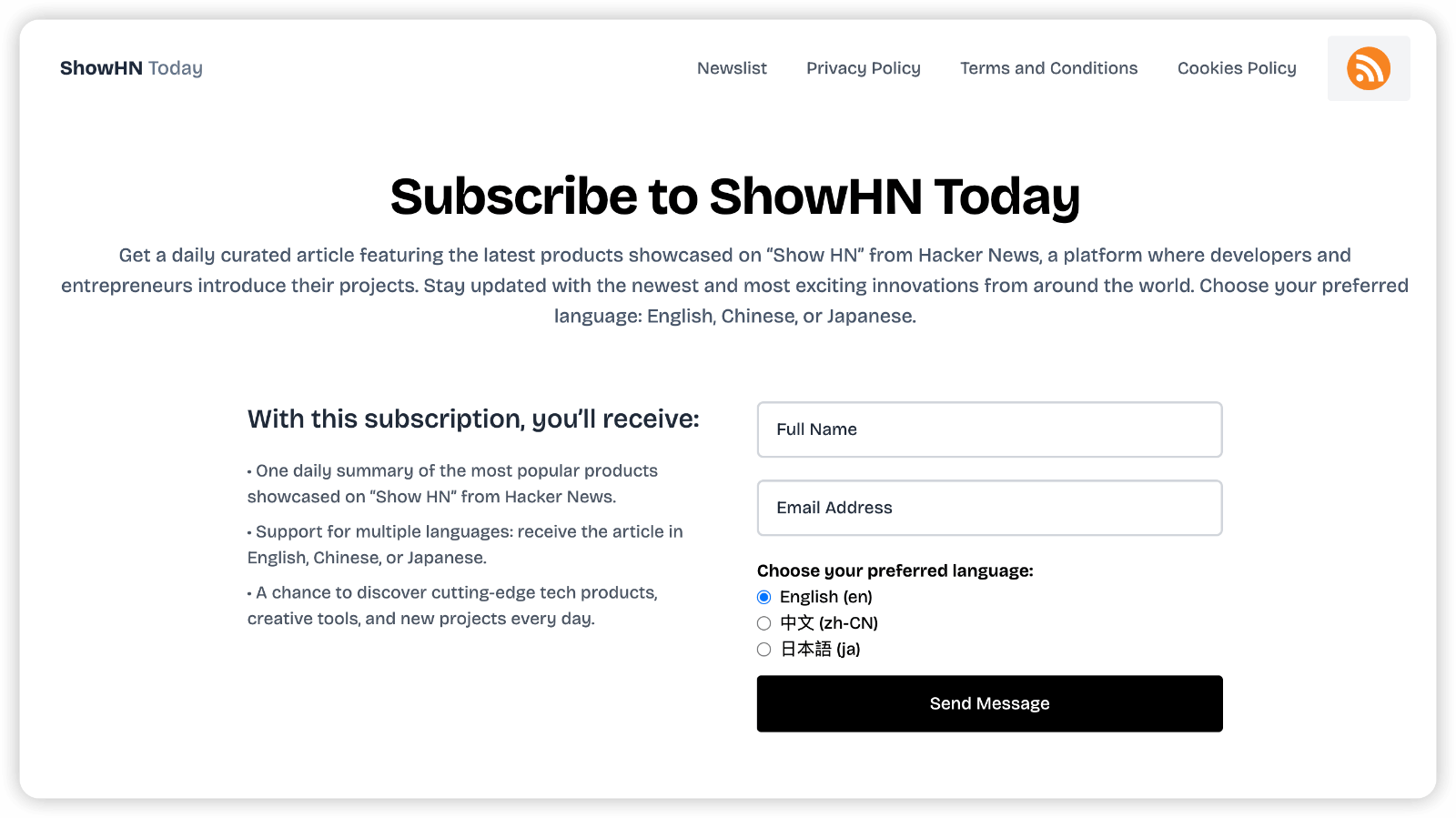 Show Hack News Today 科技资讯