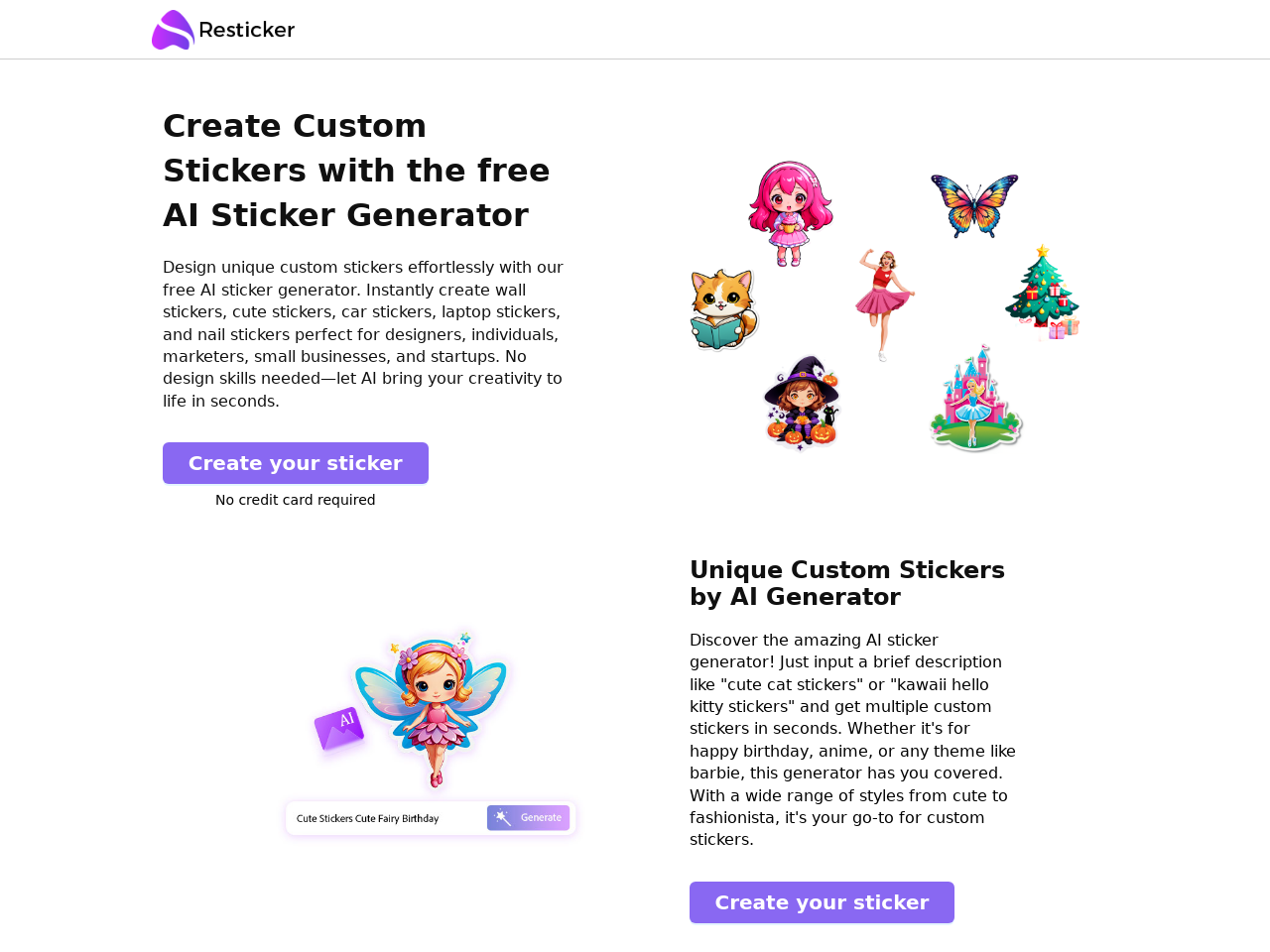 Resticker AI贴纸生成器