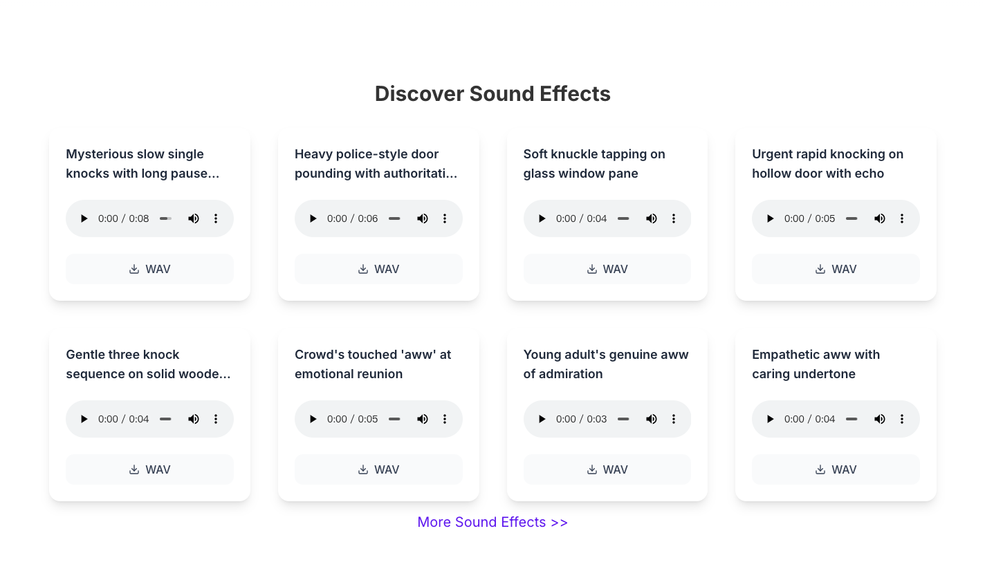 Sound Effect Generator音效生成工具