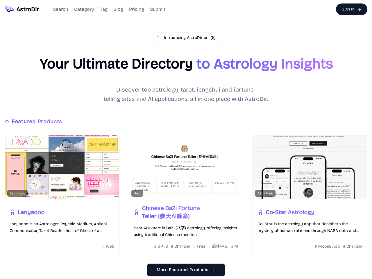 AstroDir AI占星目录手册