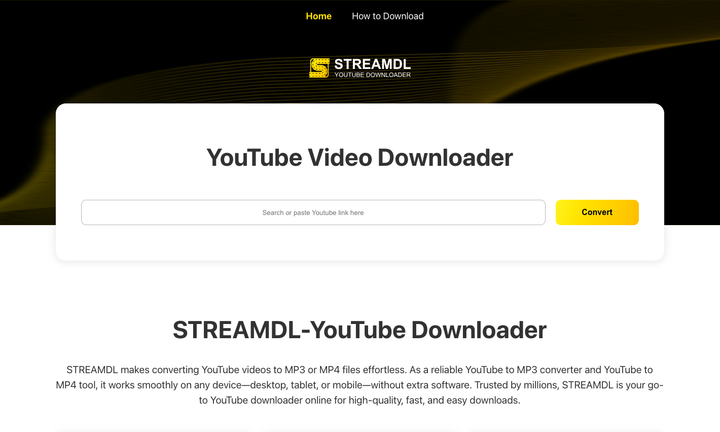 Streamdl - YouTube视频下载器