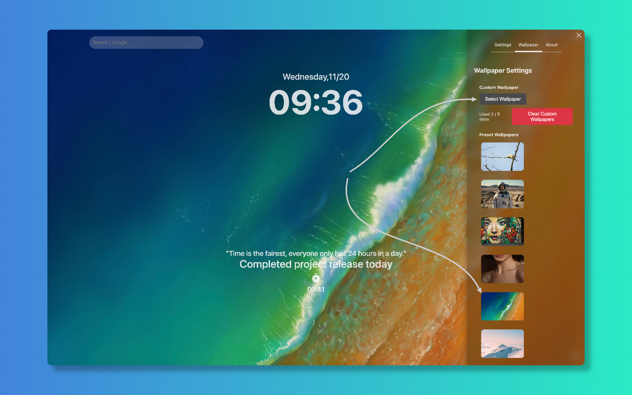 Nice NewTab 极简新标签页