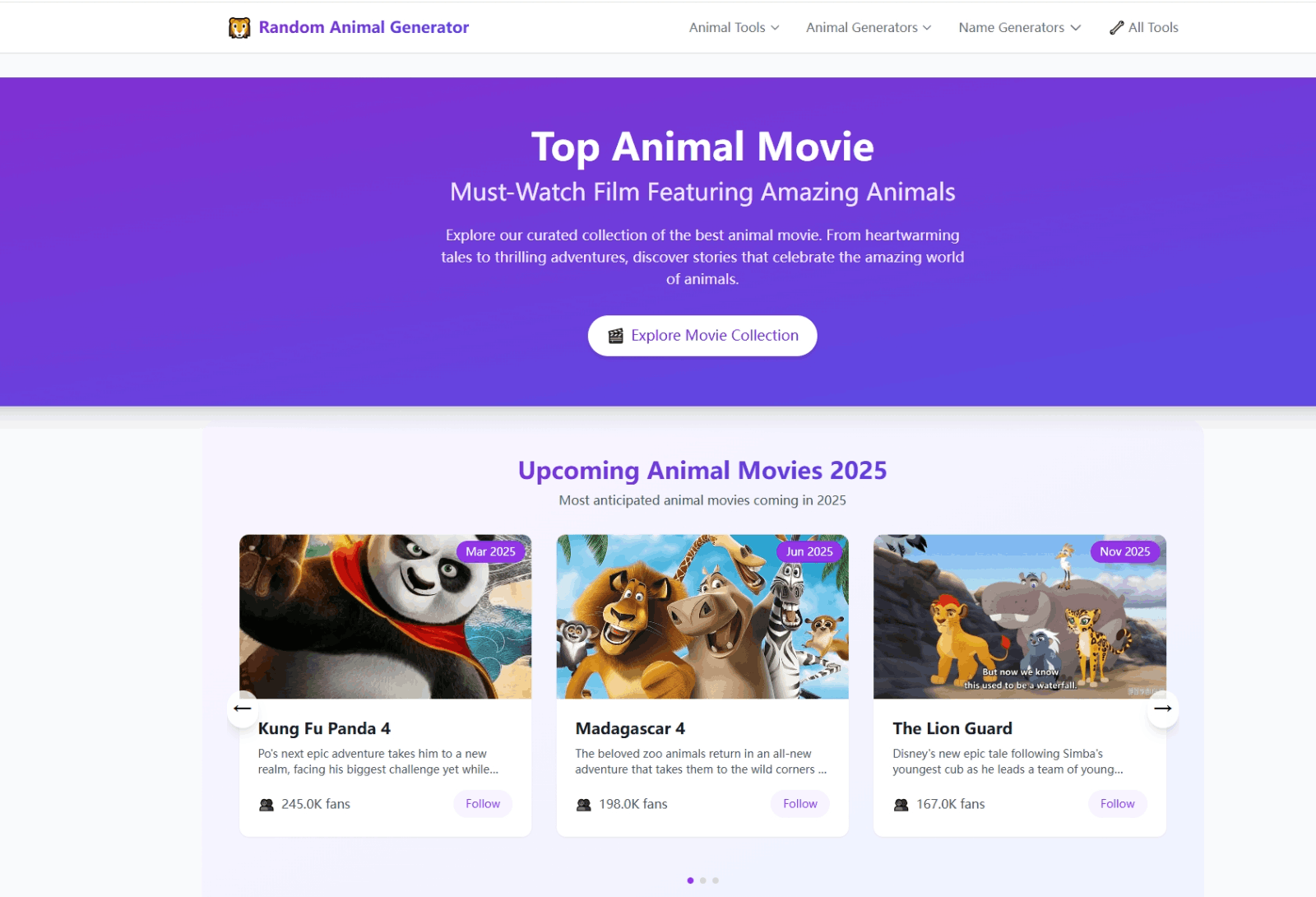 Random Animal Generator 随机动物生成器