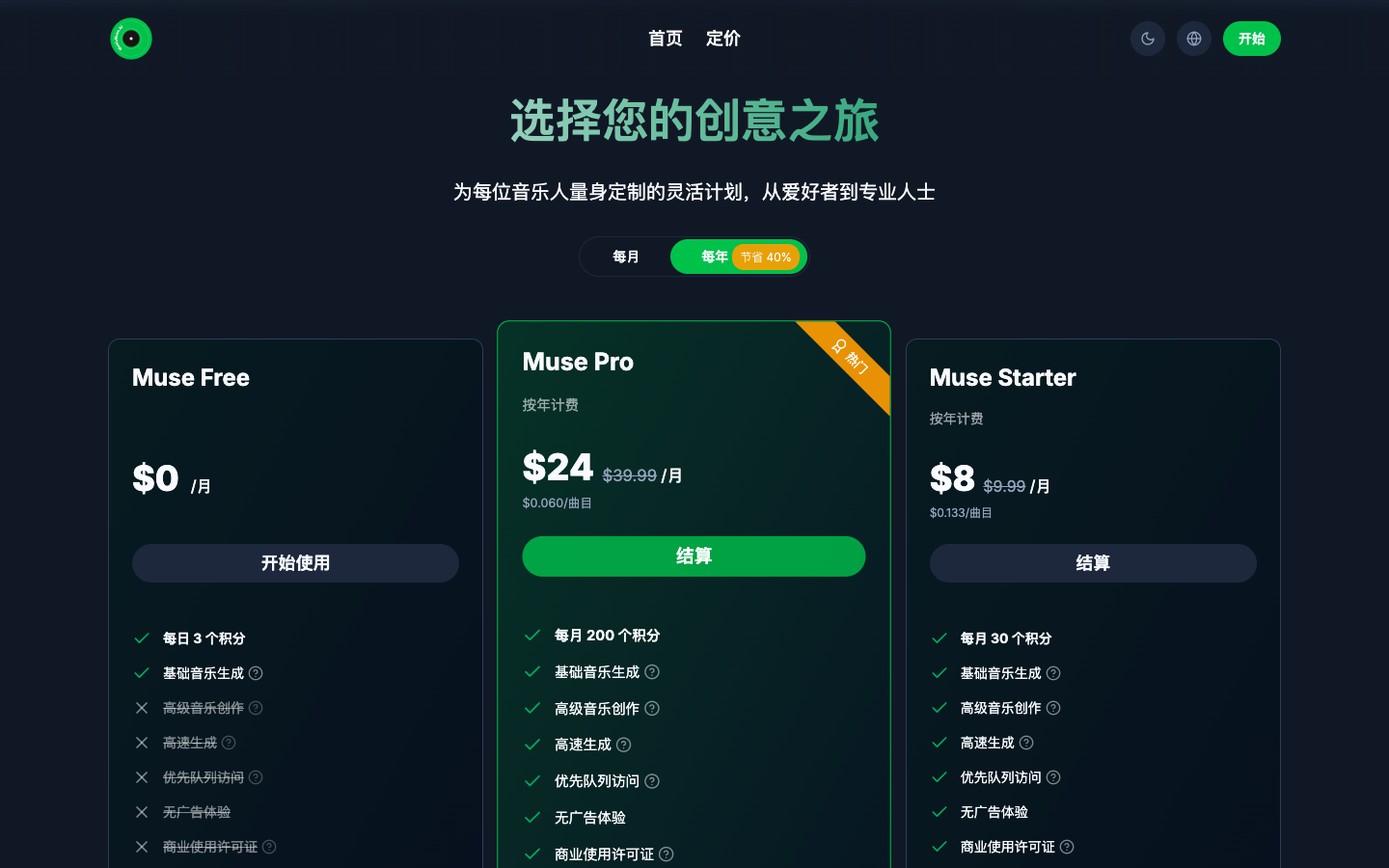 Music Muse AI音乐生成