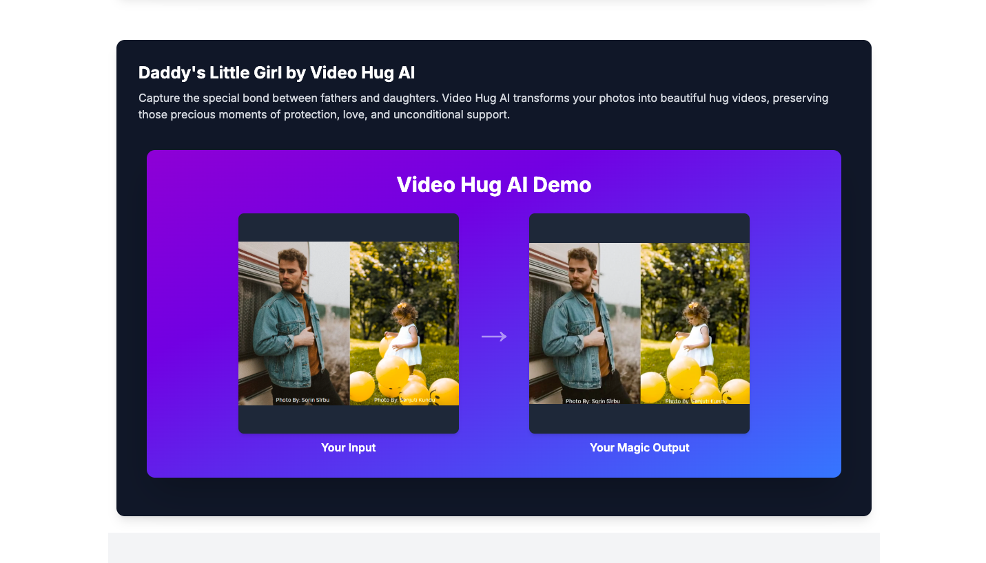 Video Hug AI拥抱视频生成器