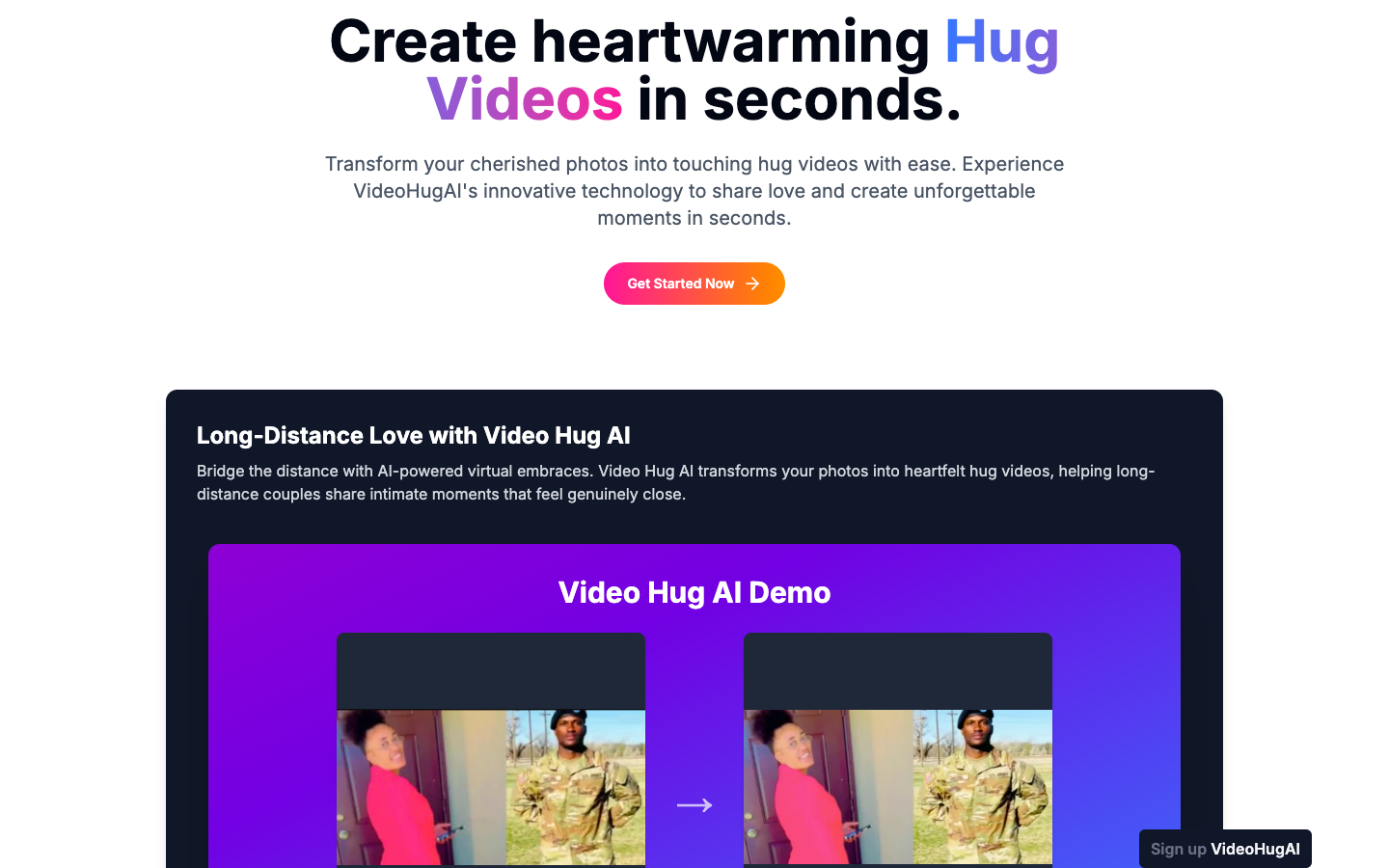 Video Hug AI拥抱视频生成器