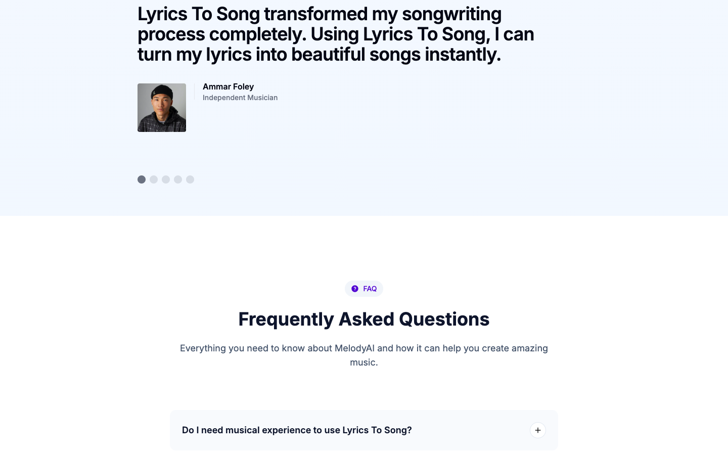 Lyrics To Song - AI音乐生成