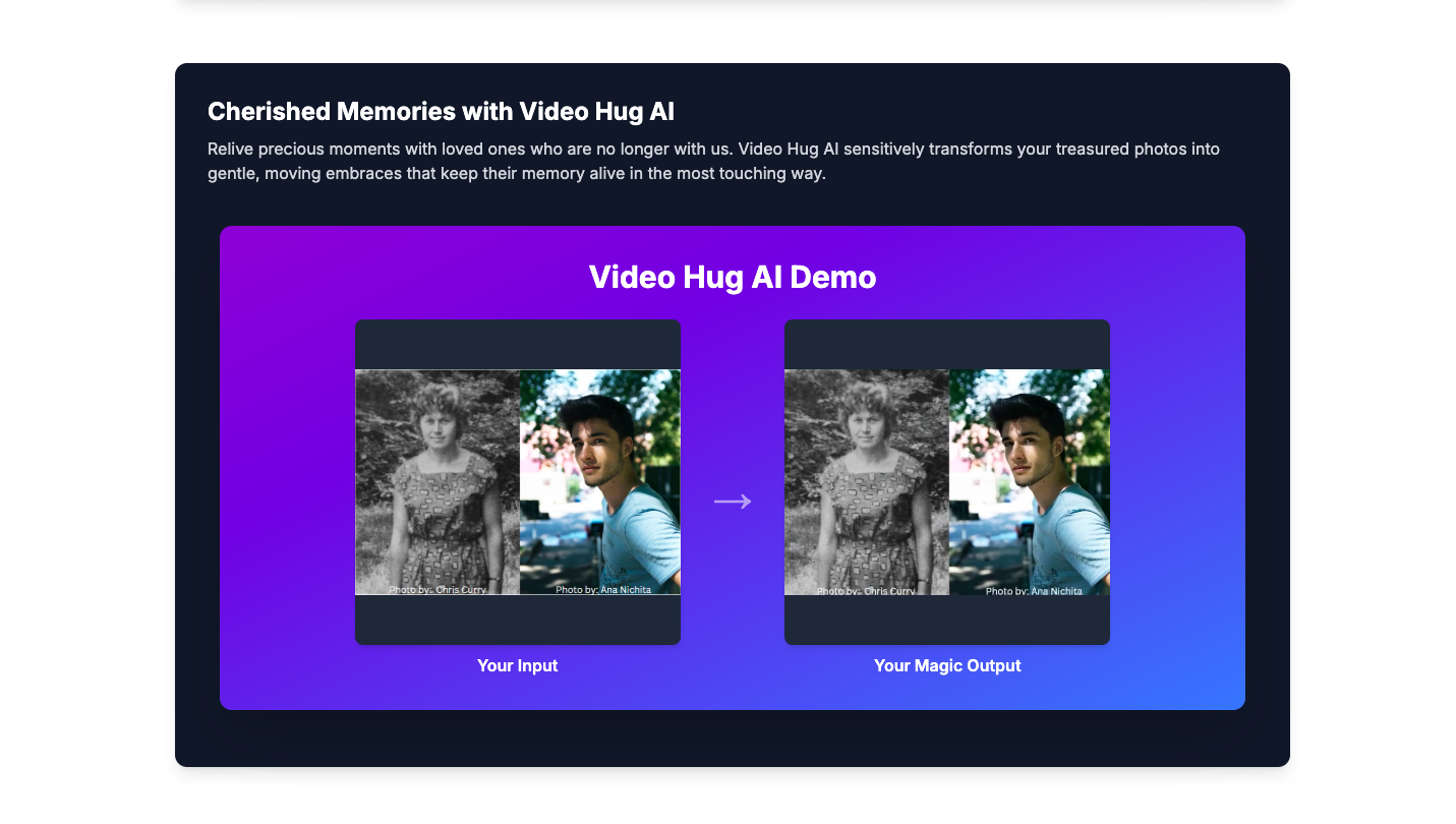 Video Hug AI拥抱视频生成器