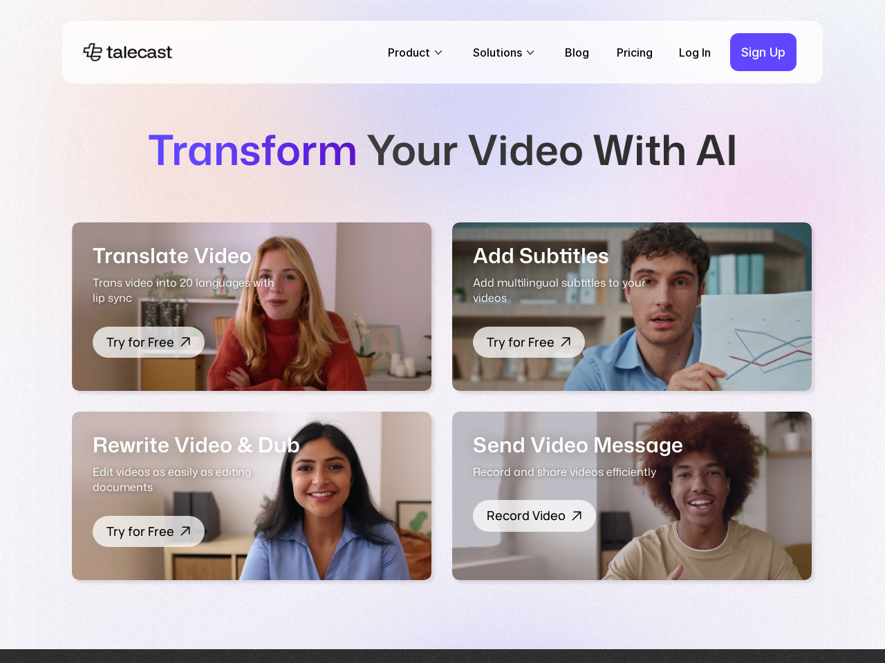 Talecast AI视频录制
