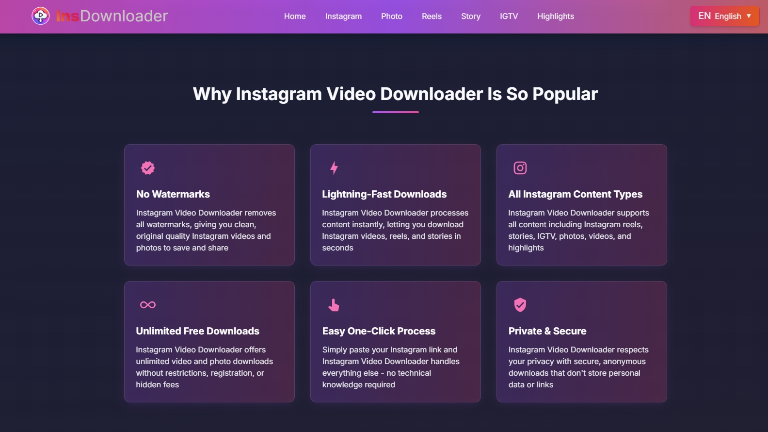 InsDownloader—Instagram内容下载