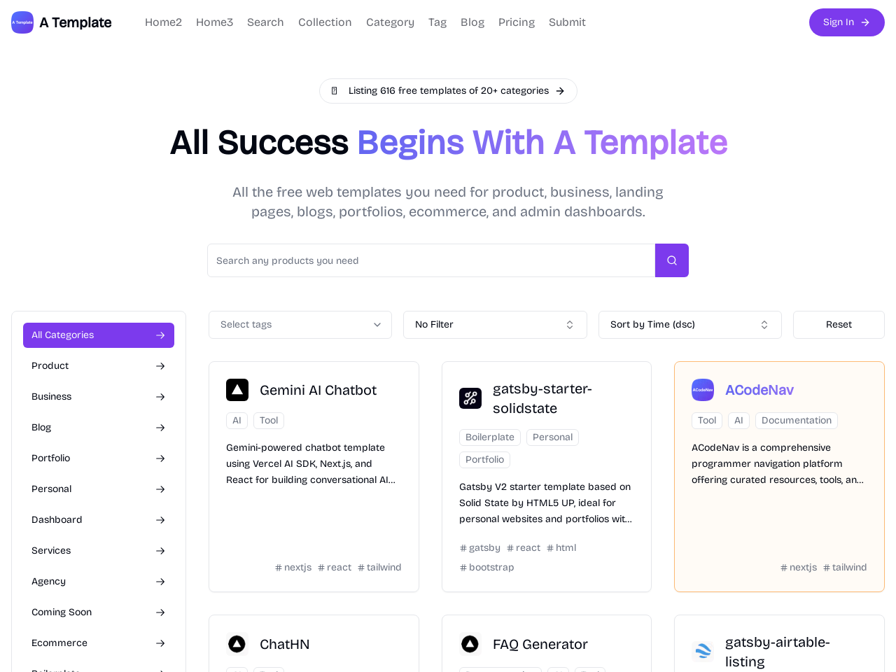 Atemplate 网页模版