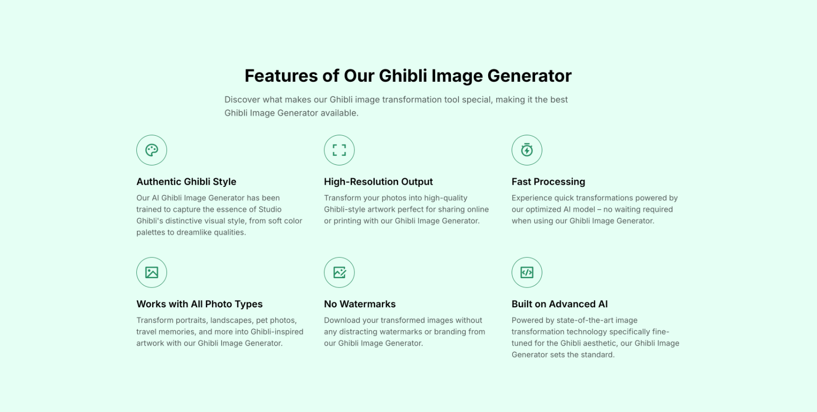 GhibliImage 吉卜力风格AI图片生成器