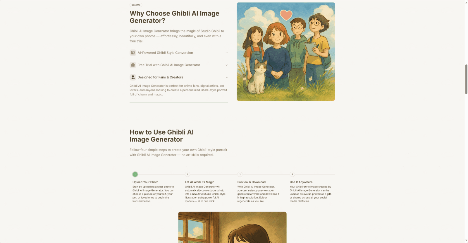 Ghibli AI Image Generator 吉卜力风格图片生成器