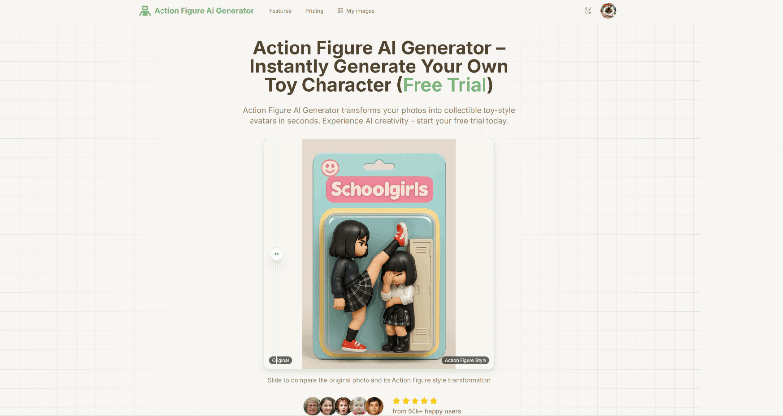 Action Figure AI Generator - AI动作人偶生成器