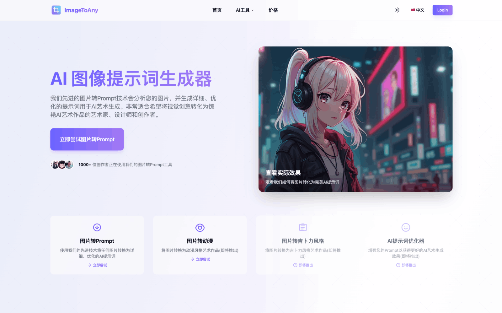 ImageToAny - AI图像转提示词