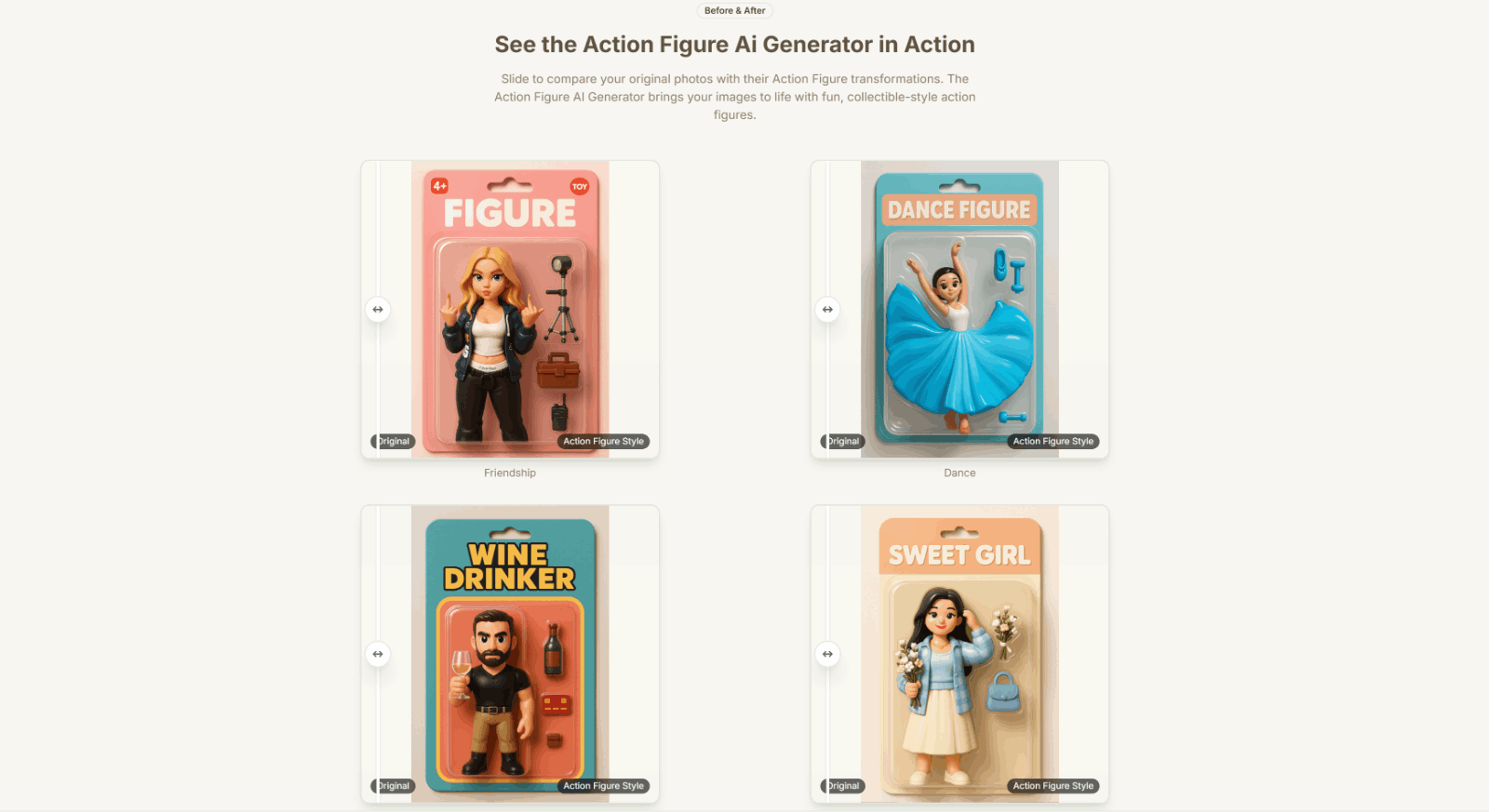 Action Figure AI Generator - AI动作人偶生成器