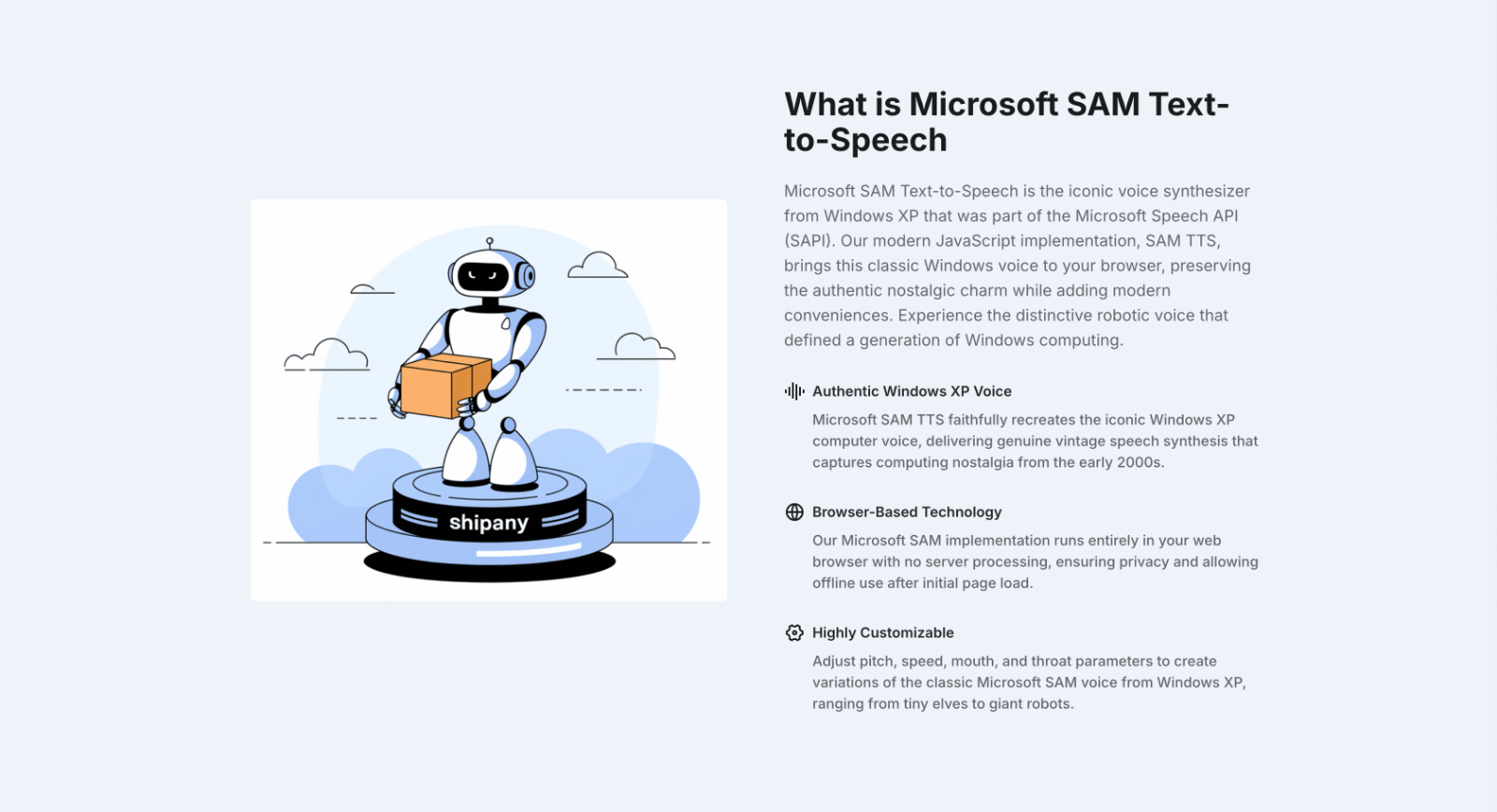 SAM TTS 语音合成器