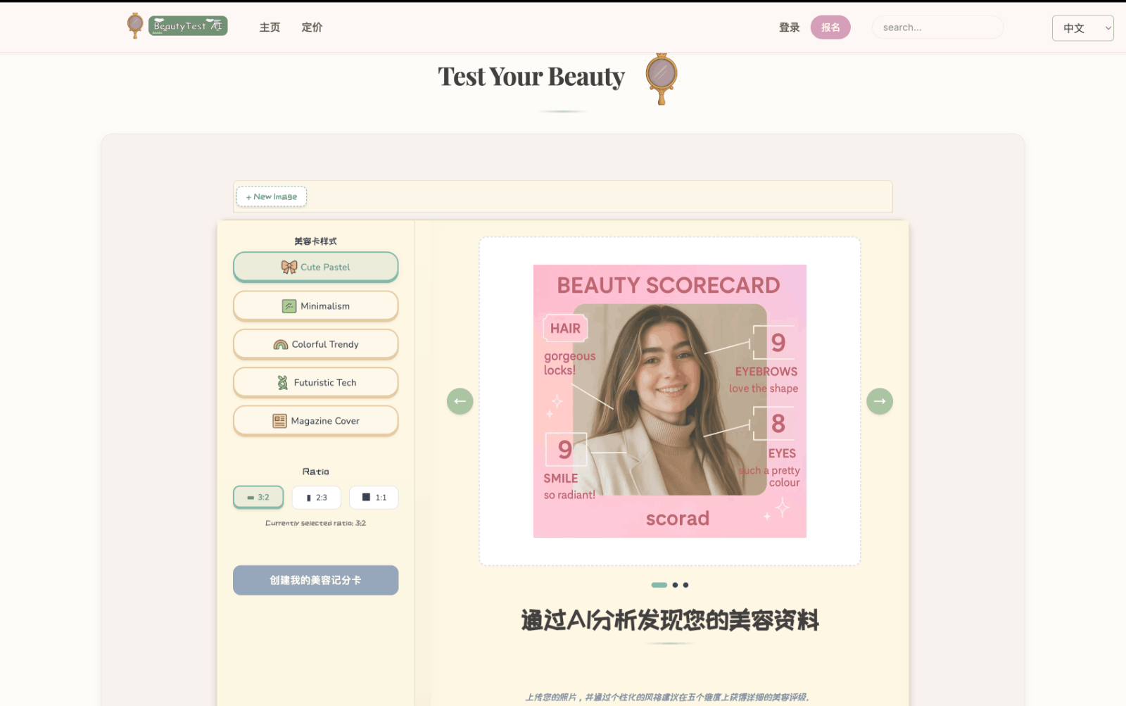 BeautyTestAI 颜值打分