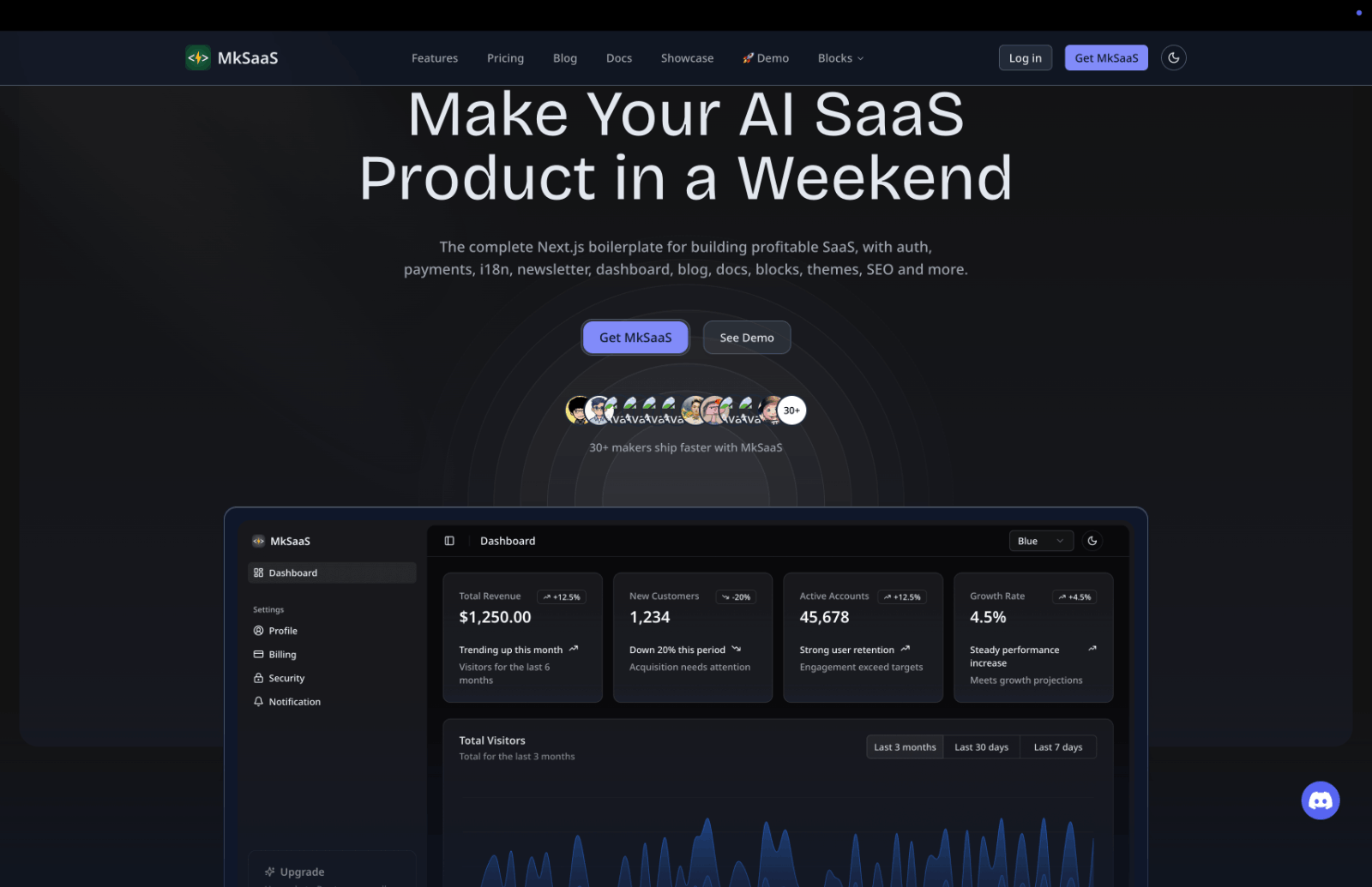 MkSaaS—AI SaaS 快速开发模板